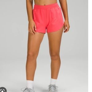 Lululemon Run Find Your Pace 3” Shorts in Pale Raspberry